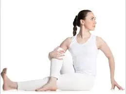 vakrasan and spinal twist for yoga during periods