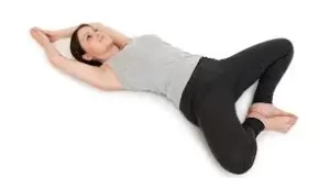 supta badhha konasana for yoga during periods